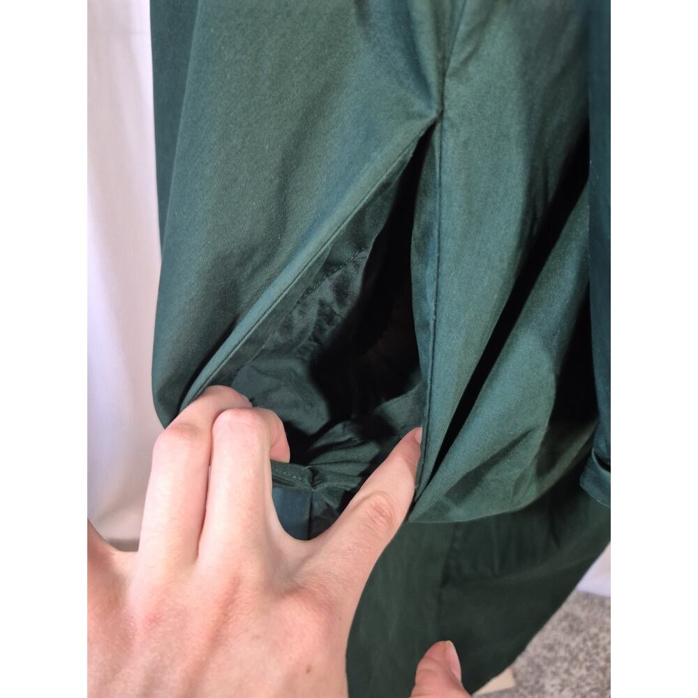 COS Minimalist Poplin Green Cotton Shirt Dress US 6 - Picture 8 of 12